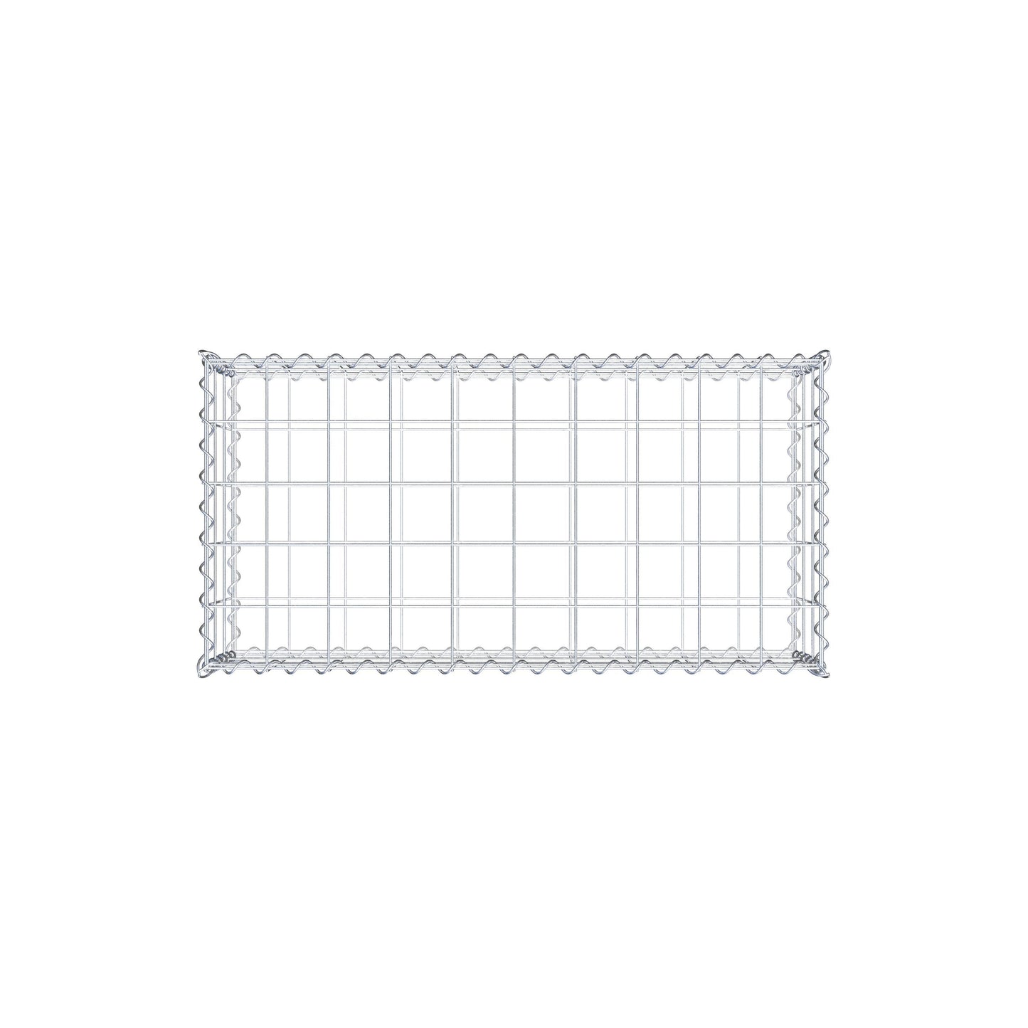 Gabion 100 cm x 30 cm x 50 cm (L x H x D), mesh size 10 cm x 10 cm, spiral
