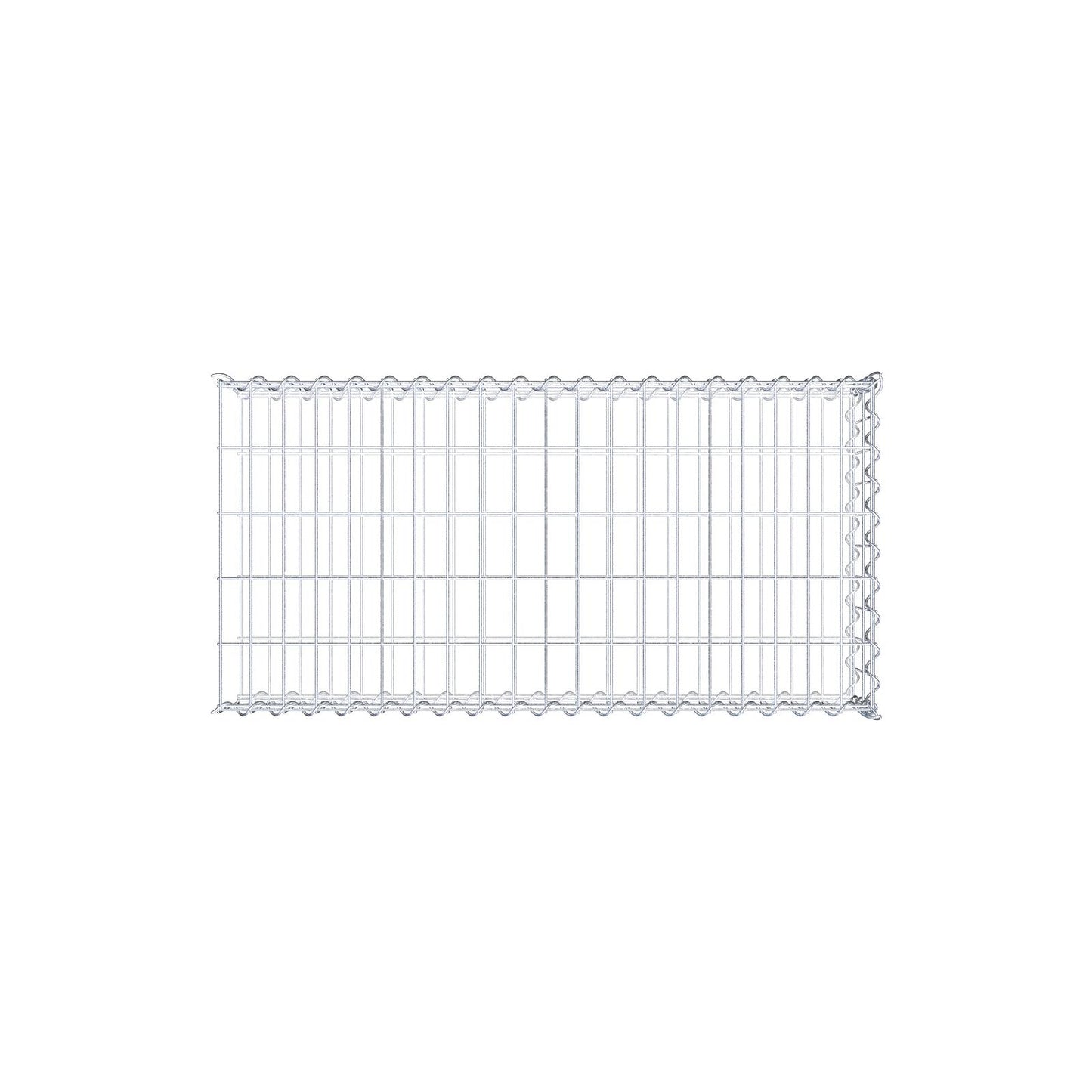 Grown-on gabion type 2 100 cm x 20 cm x 50 cm (L x H x D), mesh size 5 cm x 10 cm, spiral