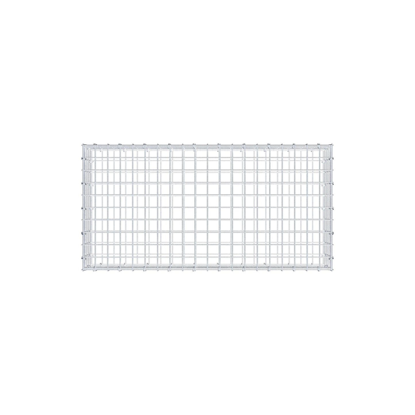 Gabião 100 cm x 20 cm x 50 cm (C x A x P), malhagem 5 cm x 5 cm, anel C