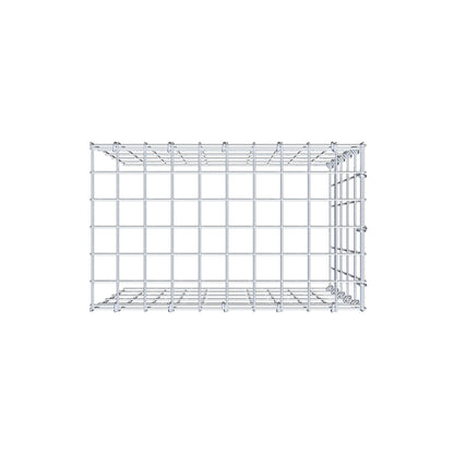 Gabbione aggiuntivo tipo 4 50 cm x 50 cm x 30 cm (L x H x P), maglia 5 cm x 10 cm, anello a C