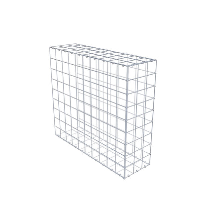 Monteret gabion type 2 100 cm x 90 cm x 30 cm (L x H x D), maskestørrelse 10 cm x 10 cm, C-ring