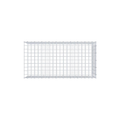 Monteret gabion type 2 100 cm x 40 cm x 50 cm (L x H x D), maskestørrelse 5 cm x 5 cm, C-ring