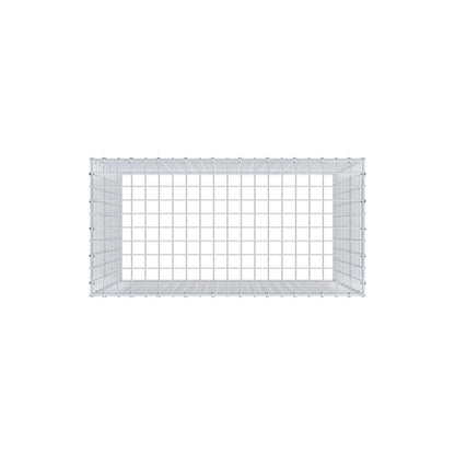 Gabbione aggiuntivo di tipo 3 100 cm x 90 cm x 50 cm (L x H x P), maglia 5 cm x 5 cm, anello a C