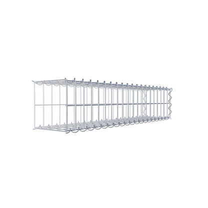 Gavión complementario tipo 2 100 cm x 20 cm x 20 cm (L x A x P), malla 5 cm x 10 cm, espiral