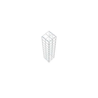Monteret gabion type 2 100 cm x 20 cm x 20 cm (L x H x D), maskestørrelse 10 cm x 10 cm, C-ring