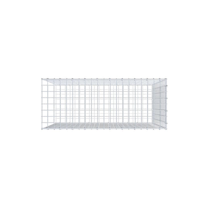 Gavión complementario de tipo 2 100 cm x 90 cm x 40 cm (largo x alto x fondo), malla 5 cm x 5 cm, anillo en C