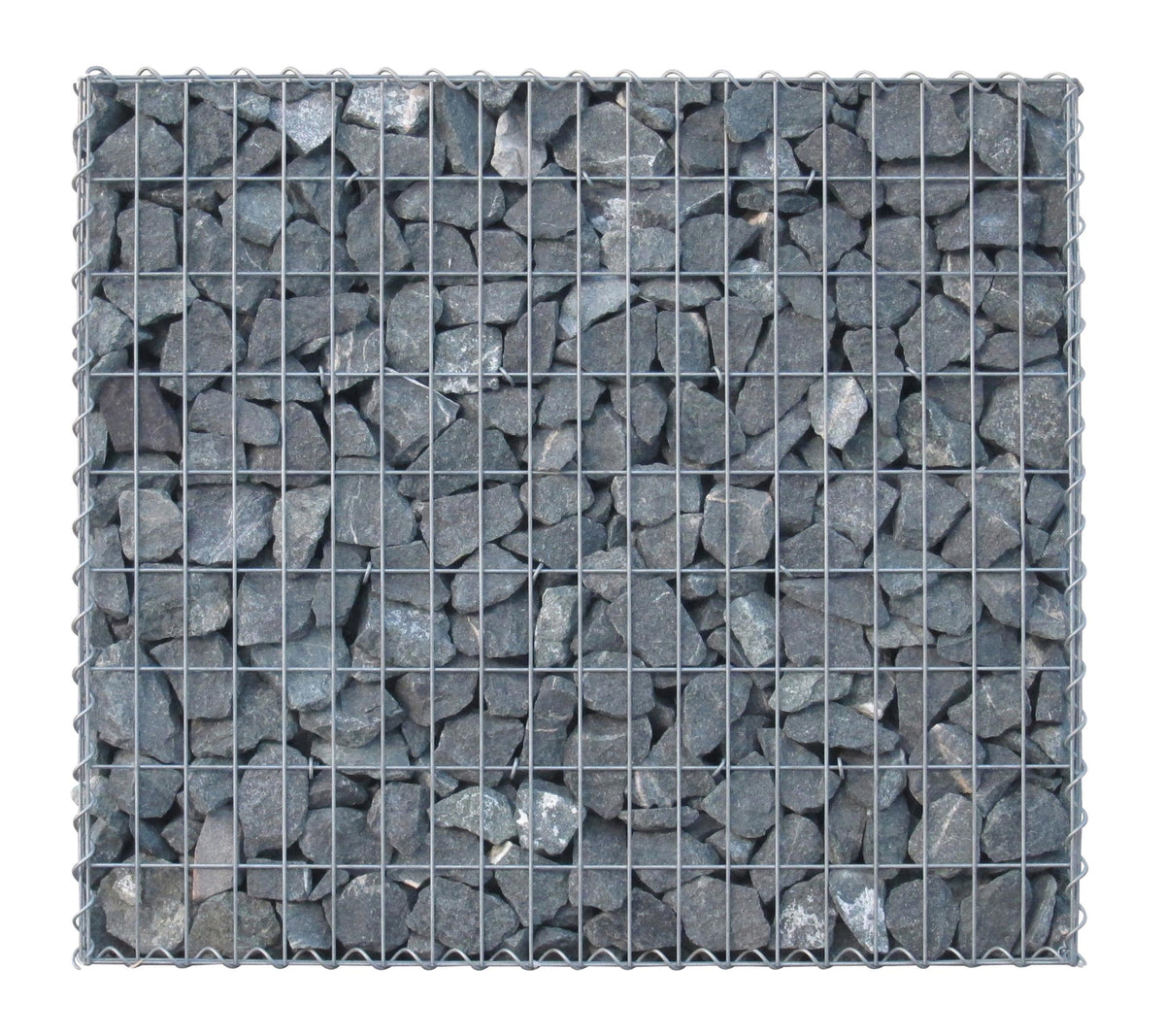 Gabião 100 cm x 90 cm x 30 cm (C x A x P), malhagem 5 cm x 10 cm, espiral