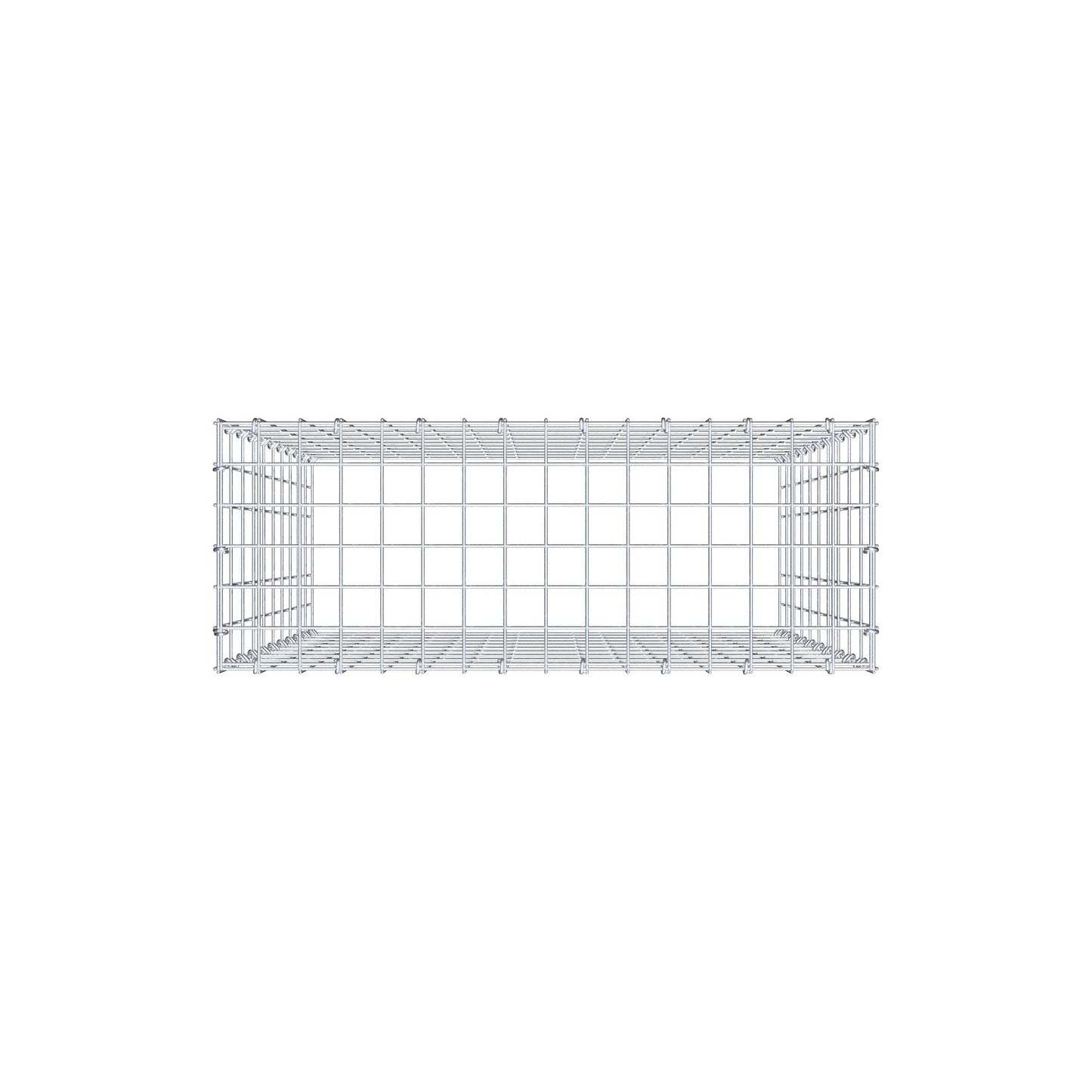 Gavión complementario de tipo 3 100 cm x 80 cm x 30 cm (L x A x P), malla 5 cm x 10 cm, anillo en C