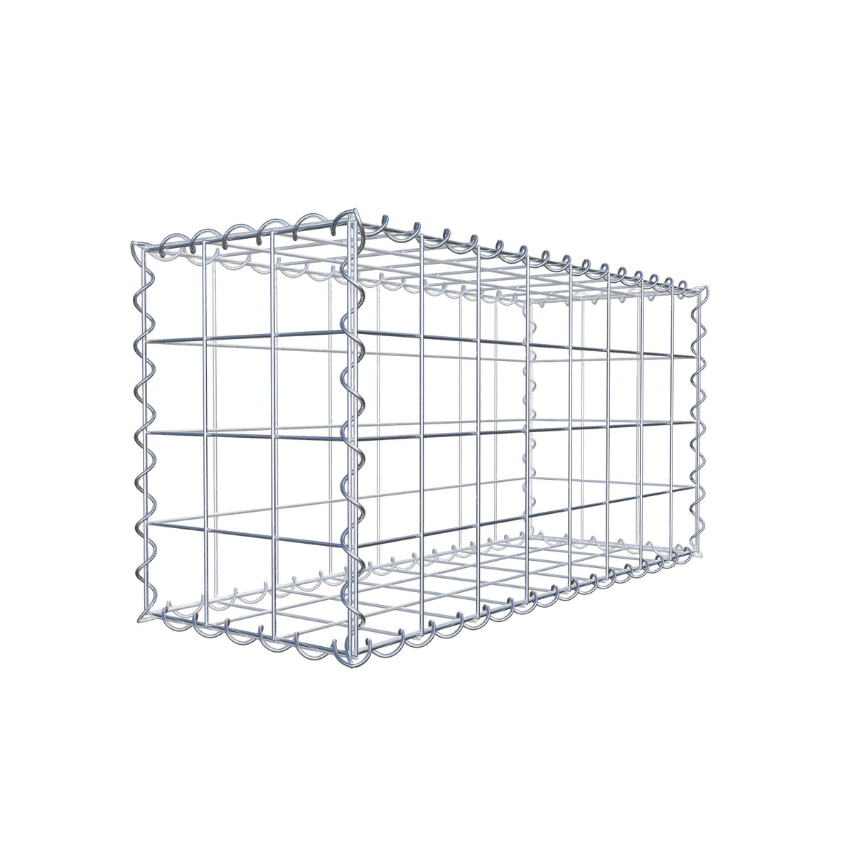 Gabion 80 cm x 40 cm x 30 cm (L x H x P), mailles 10 cm x 10 cm, spirale