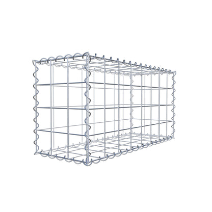 Gabion 80 cm x 40 cm x 30 cm (L x H x P), mailles 10 cm x 10 cm, spirale