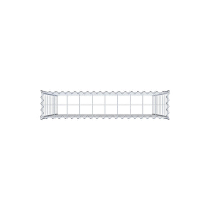 Opvokset gabion type 3 100 cm x 100 cm x 20 cm (L x H x D), maskestørrelse 10 cm x 10 cm, spiral