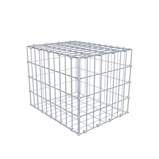 Gabião 50 cm x 40 cm x 40 cm (C x A x P), malhagem 5 x 10 cm, anel espiral