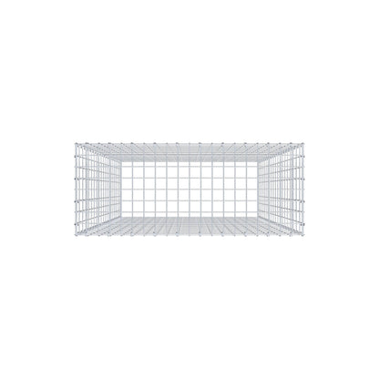 Fourche rapportée type 3 200 cm x 100 cm x 40 cm (L x H x P), mailles 5 cm x 10 cm, anneau en C