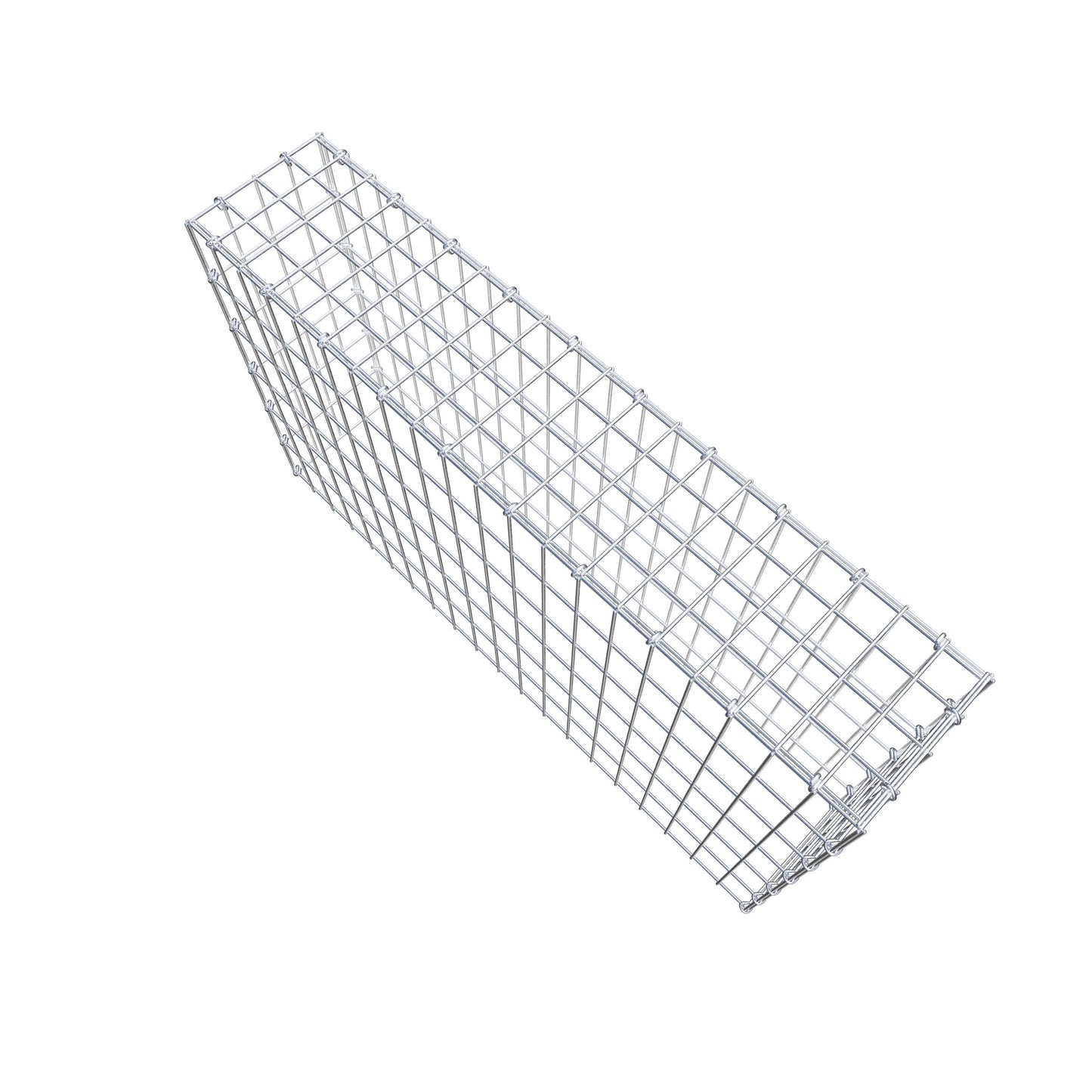 Gavión complementario de tipo 3 100 cm x 60 cm x 20 cm (largo x alto x fondo), malla 5 cm x 10 cm, anillo en C