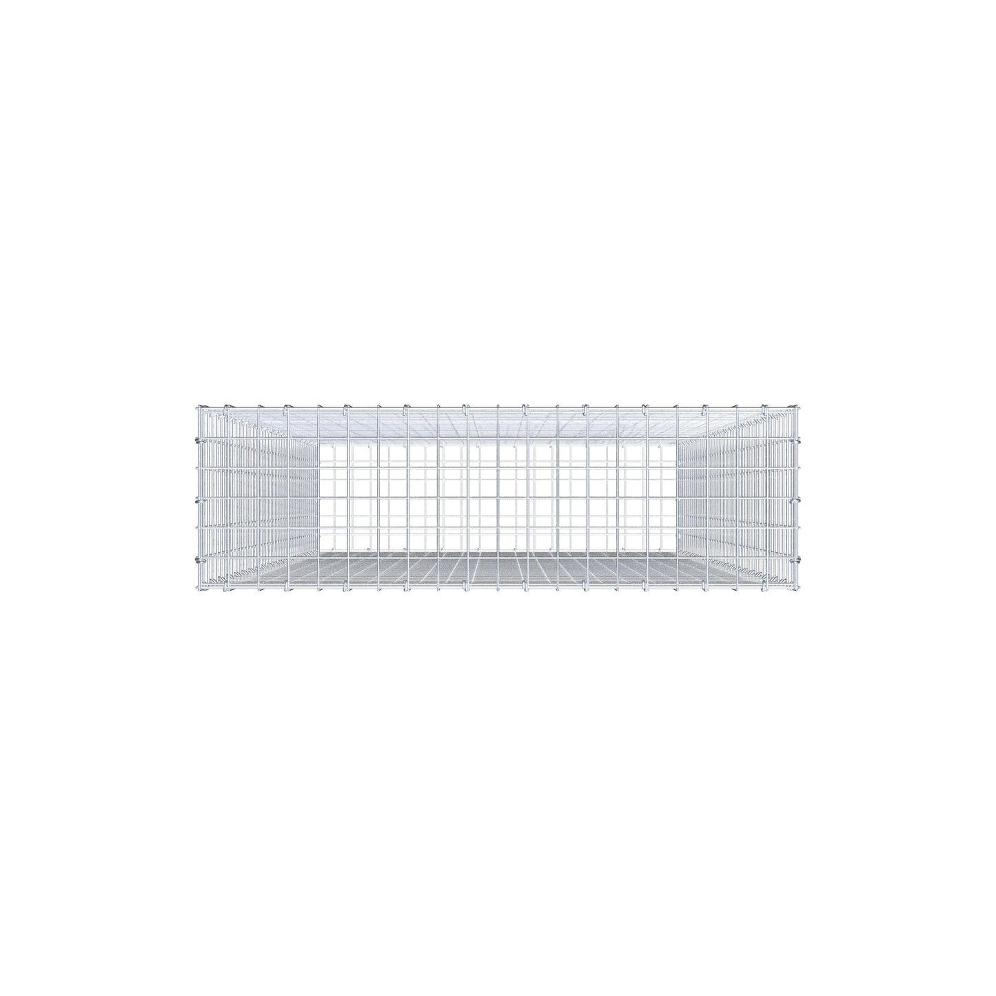 Gabião 200 cm x 100 cm x 30 cm (C x A x P), malhagem 5 cm x 5 cm, anel C