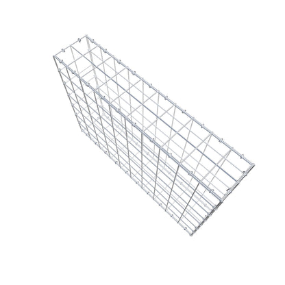 Gabion 100 cm x 70 cm x 20 cm (L x H x P), maille 10 cm x 10 cm, anneau en C
