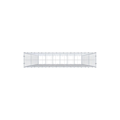 Schanskorf 200 cm x 100 cm x 20 cm (L x H x D), maaswijdte 10 cm x 10 cm, C-ring
