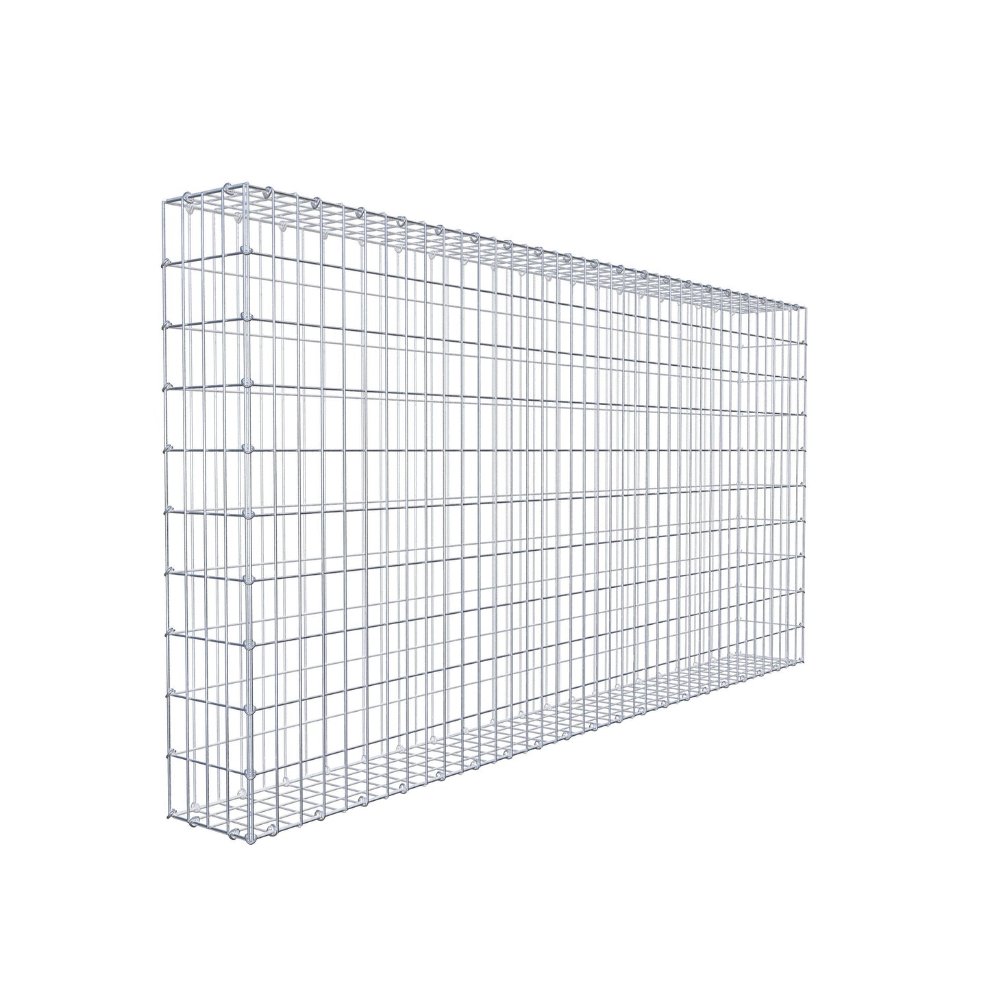 Gabbione 200 cm x 100 cm x 20 cm (L x H x P), maglia 5 cm x 10 cm, anello a C