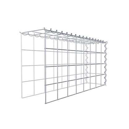 Anbaugabione Typ 4 80 cm x 40 cm x 20 cm (L x H x T), Maschenweite 10 cm x 10 cm, Spirale