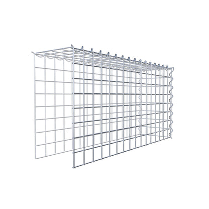 Anbaugabione Typ 4 80 cm x 40 cm x 20 cm (L x H x T), Maschenweite 5 cm x 5 cm, Spirale