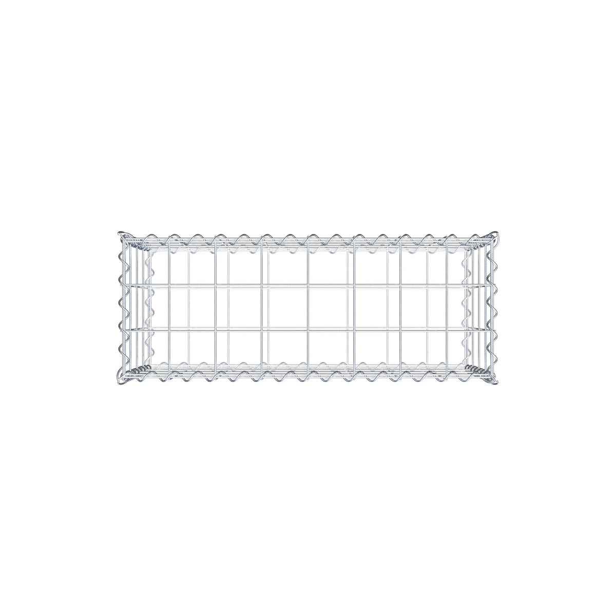 Gabion 80 cm x 40 cm x 30 cm (L x H x P), mailles 10 cm x 10 cm, spirale