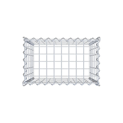 Opvokset gabion type 3 50 cm x 50 cm x 30 cm (L x H x D), maskestørrelse 5 cm x 10 cm, spiral