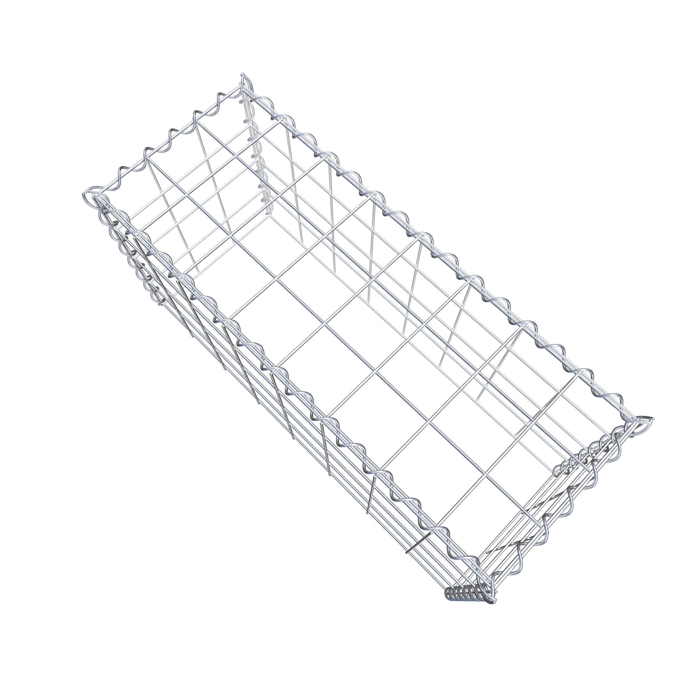 Gabião tipo 3 80 cm x 40 cm x 30 cm (C x A x P), malhagem 10 cm x 10 cm, espiral