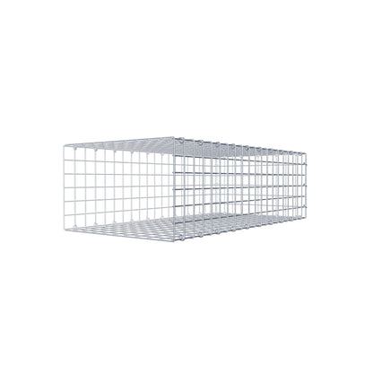Monteret gabion type 2 100 cm x 30 cm x 50 cm (L x H x D), maskestørrelse 5 cm x 5 cm, C-ring