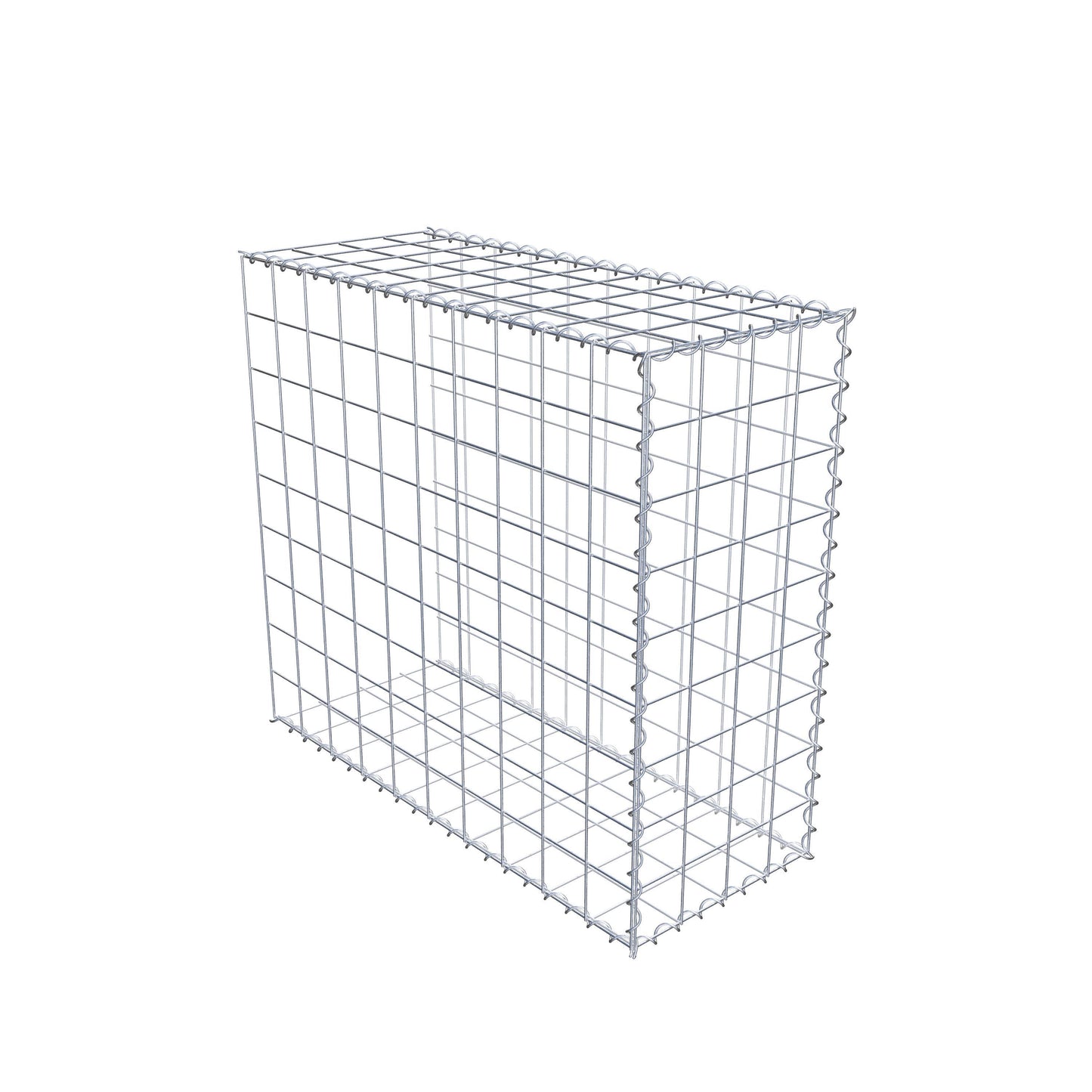 Anbaugabione Typ 2 100 cm x 90 cm x 40 cm (L x H x T), Maschenweite 10 cm x 10 cm, Spirale