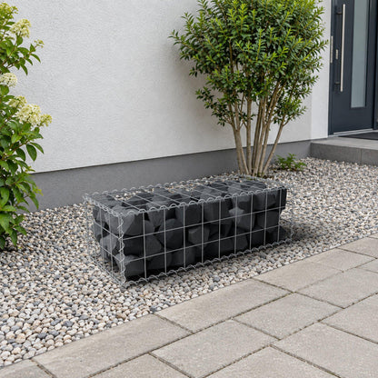 Gabion 100 cm x 30 cm x 40 cm (L x H x P), mailles 10 cm x 10 cm, spirale