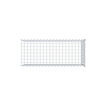 Add-on schanskorf type 4 100 cm x 40 cm x 40 cm (L x H x D), maaswijdte 5 cm x 5 cm, spiraalvormig