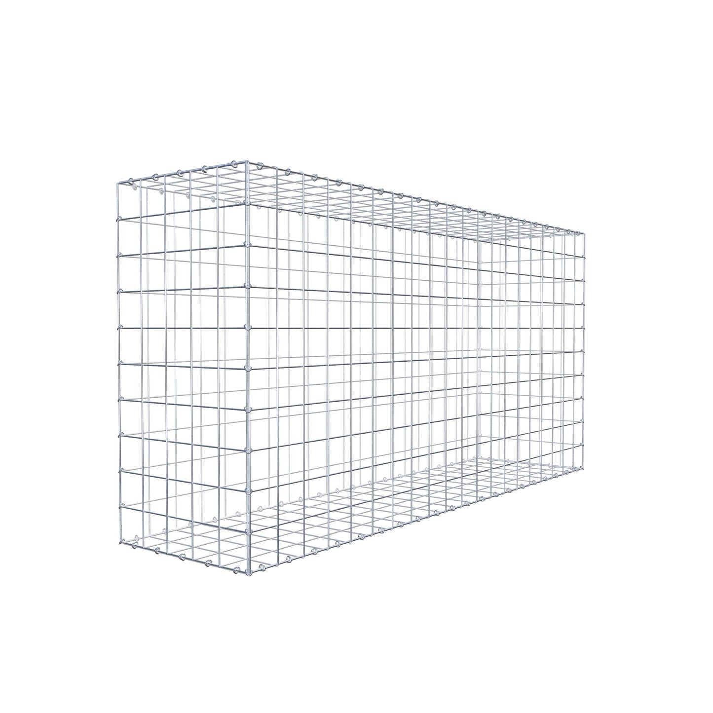 Gavión 200 cm x 100 cm x 50 cm (L x A x P), malla 10 cm x 10 cm, anillo en C