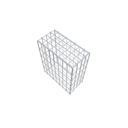 Gabião 50 cm x 40 cm x 20 cm (C x A x P), malhagem 5 cm x 10 cm, anel C