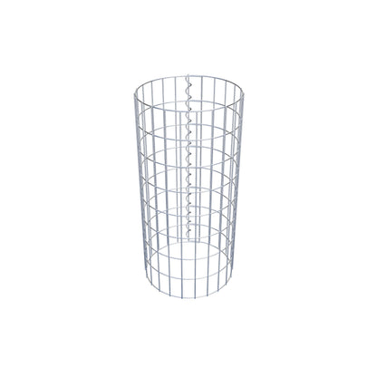 Gabionensäule rund 37 cm Durchmesser, 80 cm Höhe, Maschenweite 5 cm x 10 cm