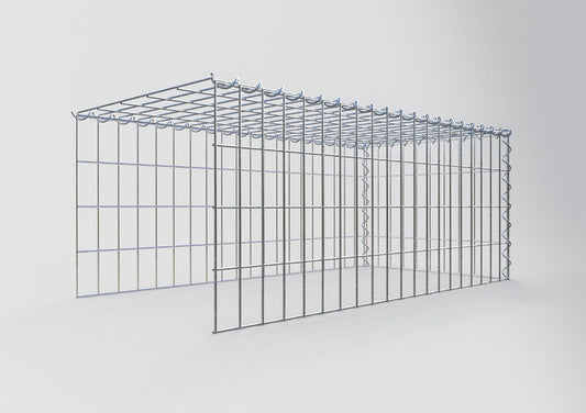 Gavión complementario tipo 4 100 cm x 40 cm x 50 cm (L x A x P), malla 5 cm x 10 cm, espiral