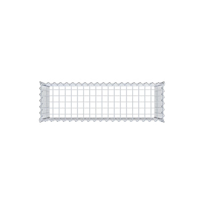 Anbaugabione Typ 3 100 cm x 50 cm x 30 cm (L x H x T), Maschenweite 5 cm x 5 cm, Spirale