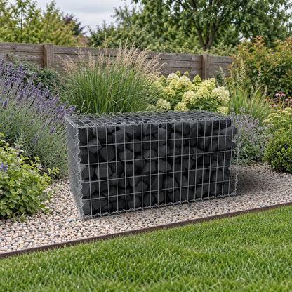Gabione 100 cm x 50 cm x 50 cm (L x H x T), Maschenweite 5 cm x 10 cm, Spirale