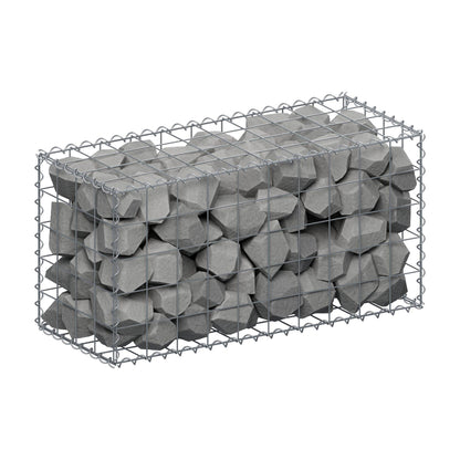 Gabion 100 cm x 50 cm x 40 cm (L x H x P), mailles 10 cm x 10 cm, spirale