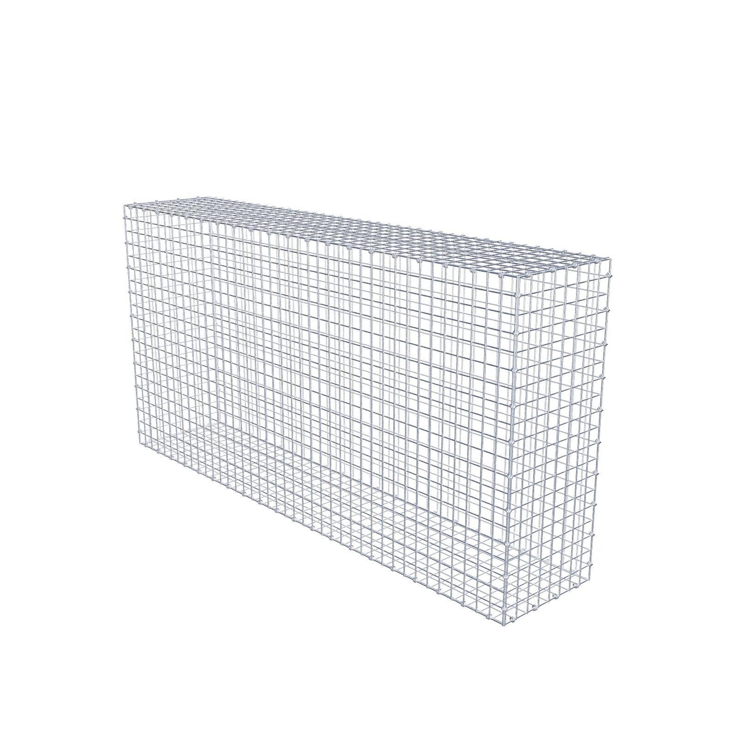 Gabione 200 cm x 100 cm x 40 cm (L x H x T), Maschenweite 5 x 5 cm, Spiralring