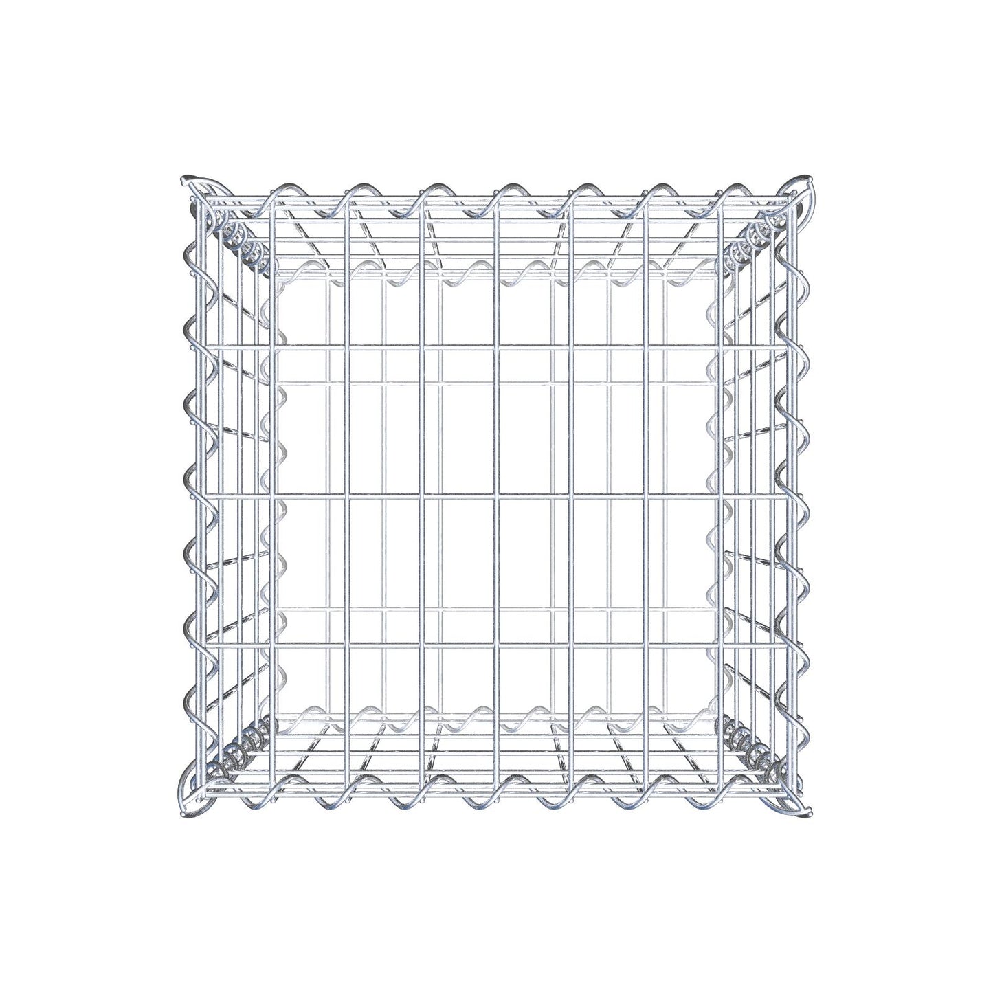 Gabion 40 cm x 40 cm x 40 cm (L x H x P), mailles 5 cm x 10 cm, spirale
