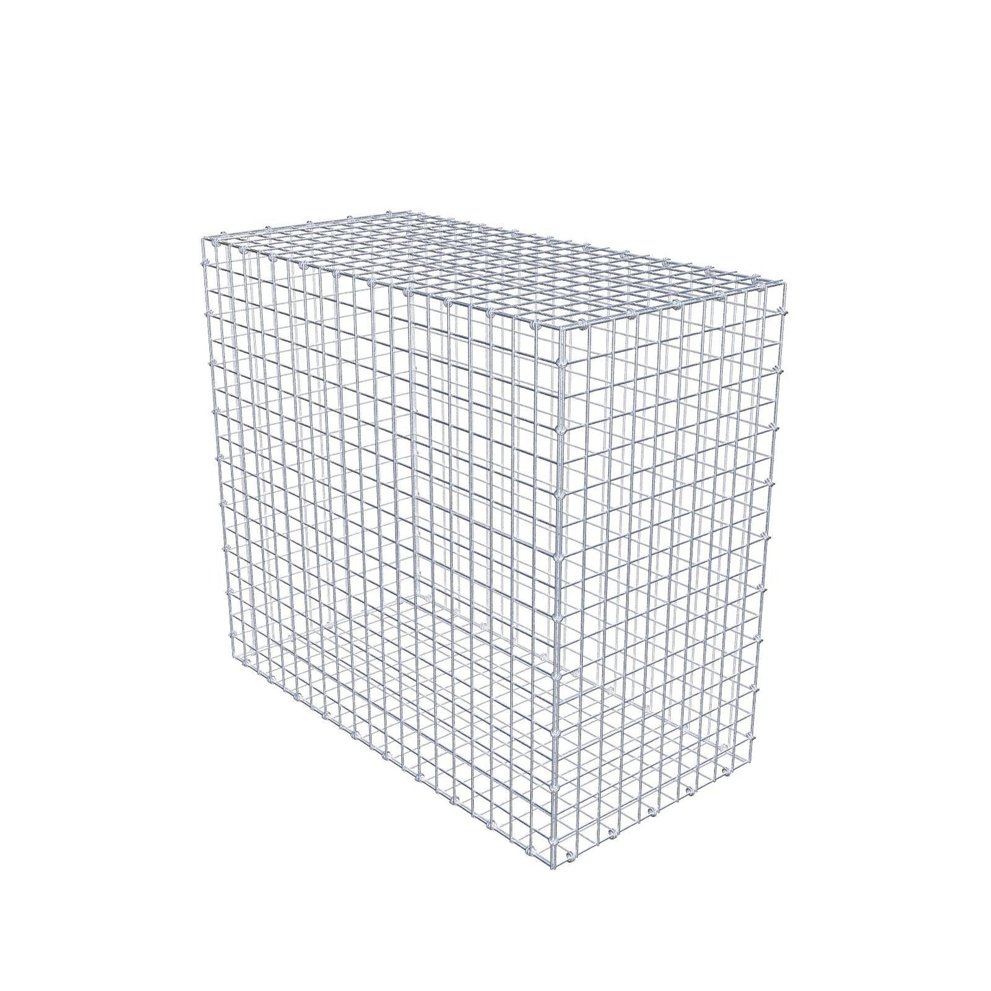Gabbione 100 cm x 90 cm x 50 cm (L x H x P), maglia 5 x 5 cm, anello a spirale