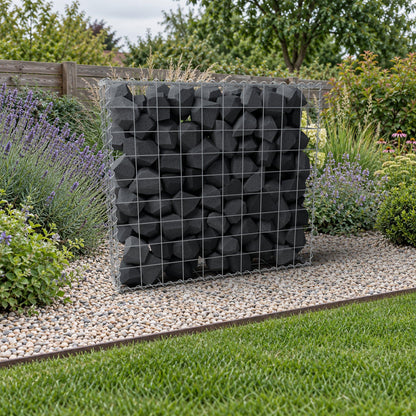 Gabione 100 cm x 90 cm x 20 cm (L x H x T), Maschenweite 10 cm x 10 cm, Spirale