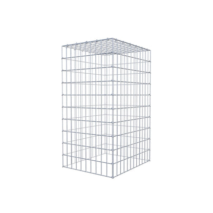 Type 3 oplegkorf 100 cm x 60 cm x 50 cm (L x H x D), maaswijdte 5 cm x 10 cm, C-ring
