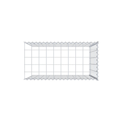 Gabion rapporté type 4 100 cm x 90 cm x 50 cm (L x H x P), mailles 10 cm x 10 cm, spirale