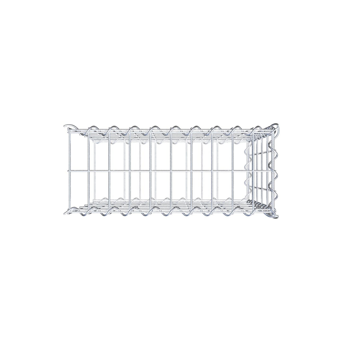 Påväxt gabion typ 2 50 cm x 50 cm x 20 cm (L x H x D), maskstorlek 5 cm x 10 cm, spiral