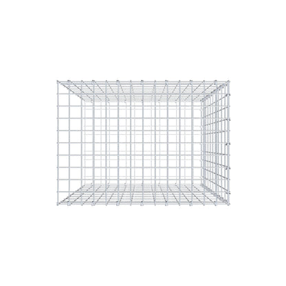 Opzetpaal type 2 100 cm x 70 cm x 50 cm, maaswijdte 5 cm x 10 cm, C-ring