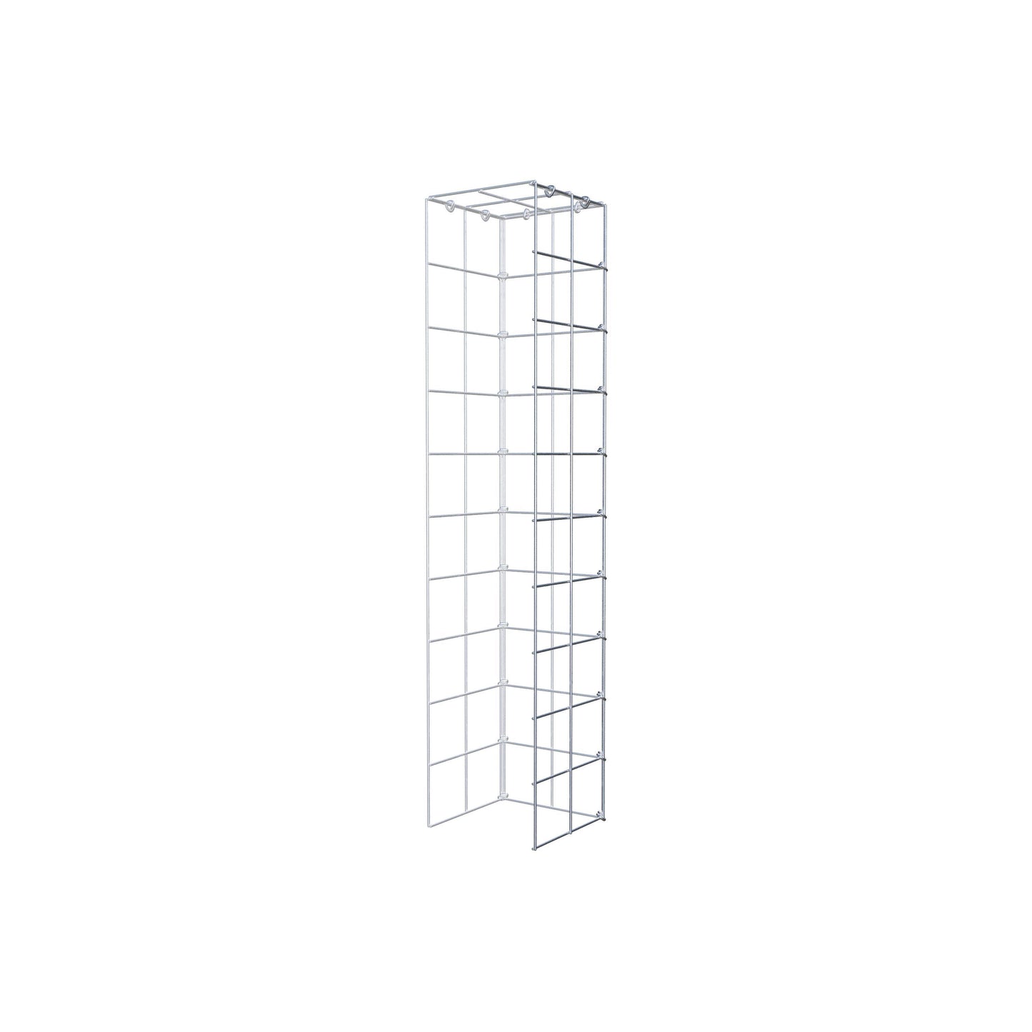 Fourche rapportée type 4 100 cm x 20 cm x 20 cm (L x H x P), mailles 10 cm x 10 cm, anneau C