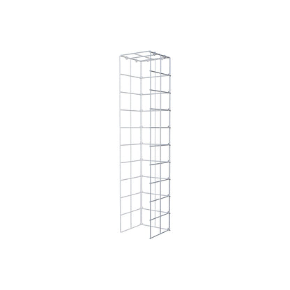Fourche rapportée type 4 100 cm x 20 cm x 20 cm (L x H x P), mailles 10 cm x 10 cm, anneau C