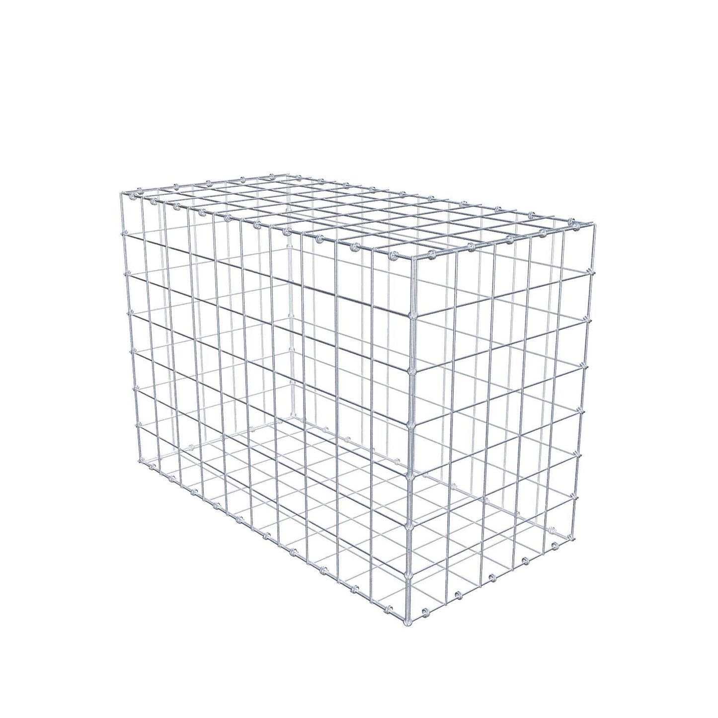 Gabion 100 cm x 70 cm x 50 cm (L x H x D), mesh size 10 x 10 cm, spiral ring