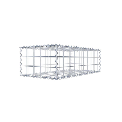 Gabione 100 cm x 30 cm x 50 cm (L x H x T), Maschenweite 10 cm x 10 cm, Spirale